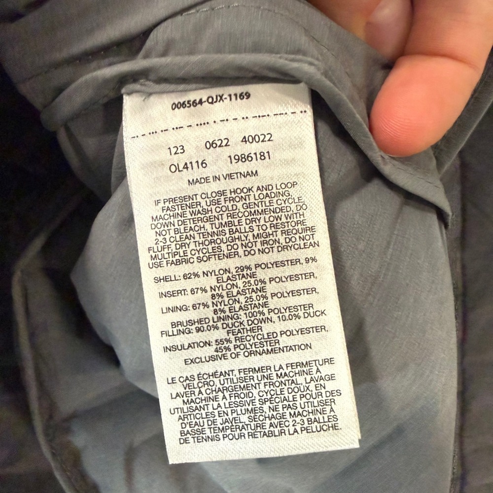 Mountain Hardwear Women's Stretchdown Light Puffer Jacket‎ Small Gray OL4116 - Picture 6 of 7